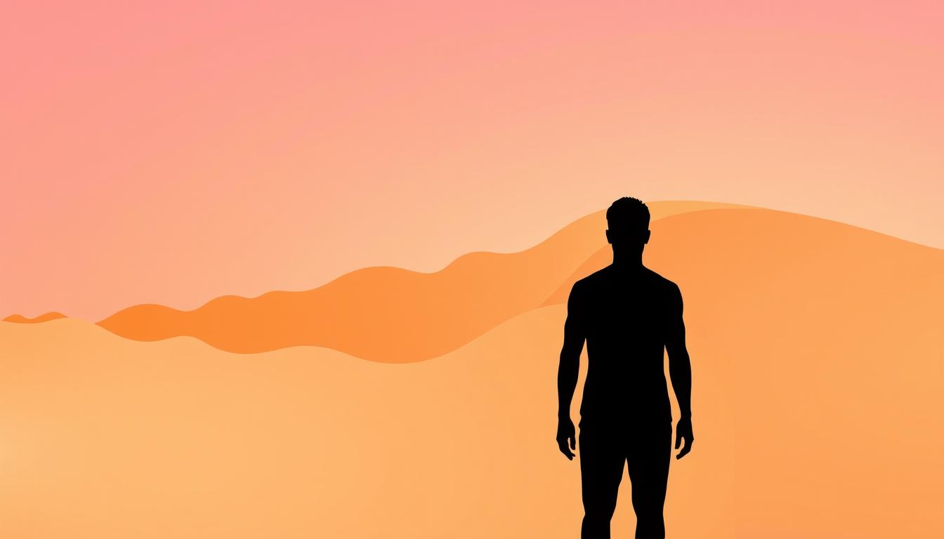 A digital illustration depicting the transitional stages of fasting. In the foreground, a person's silhouette stands against a vibrant, abstract backdrop, representing the gradual shift from one stage to the next. The middle ground features a series of fluid, overlapping shapes in warm, earthy tones, symbolizing the metabolic changes occurring during the fasting process. In the background, a subtle, atmospheric gradient sets the mood, conveying a sense of introspection and inner transformation. The lighting is soft and diffused, creating a sense of depth and dimension. The overall composition is dynamic, with a focus on the central figure and the evolving stages of the fasting journey.