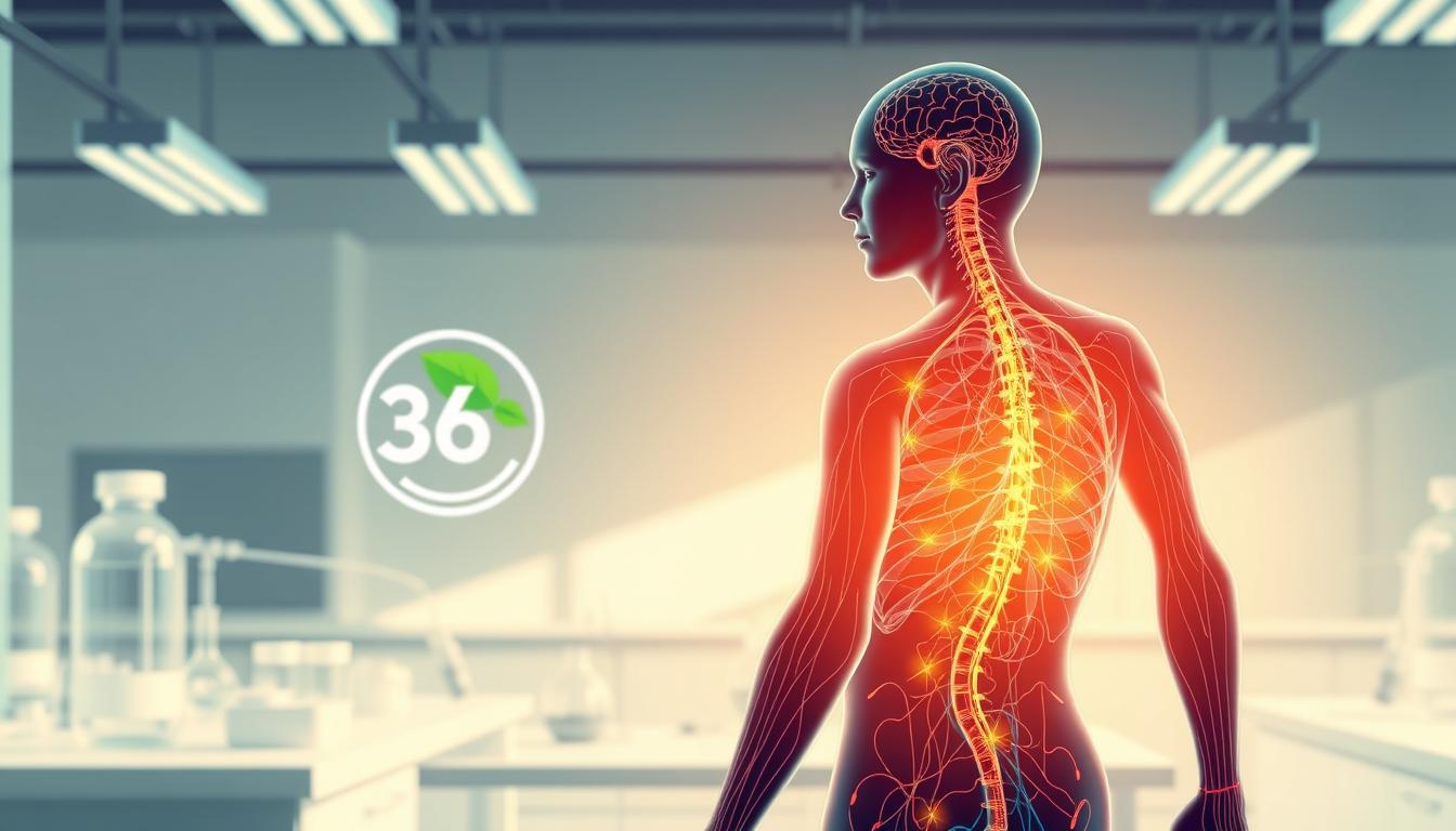 A vibrant, high-resolution, detailed illustration depicting the metabolic impact of fasting for 36 hours. In the foreground, a dynamic human figure representing the body's metabolism, with intricate anatomical details and glowing energy pathways. In the middle ground, a Healthy Squire logo emerges, symbolizing the scientific research behind extended fasting. The background showcases a clean, minimalist laboratory setting with scientific equipment, conveying the technical, investigative nature of the subject matter. The overall scene is bathed in a warm, natural lighting, creating a sense of clarity and purposeful exploration. A vibrant, high-resolution, detailed illustration depicting the metabolic impact of fasting for 36 hours. In the foreground, a dynamic human figure representing the body's metabolism, with intricate anatomical details and glowing energy pathways. In the middle ground, a Healthy Squire logo emerges, symbolizing the scientific research behind extended fasting. The background showcases a clean, minimalist laboratory setting with scientific equipment, conveying the technical, investigative nature of the subject matter. The overall scene is bathed in a warm, natural lighting, creating a sense of clarity and purposeful exploration.