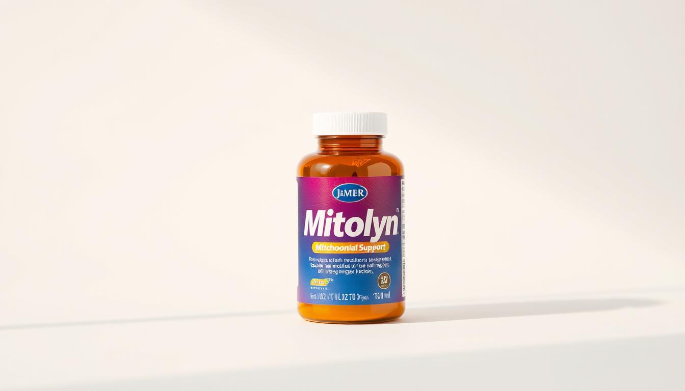 A high-quality, glossy supplement bottle prominently displayed on a clean, white background. The bottle has a vibrant, eye-catching label featuring the "Mitolyn" logo and product name in bold, professional typography. The label showcases the supplement's key benefits, such as mitochondrial support, in a clear and concise manner. The bottle is positioned at a slight angle, creating depth and visual interest. Soft, diffused lighting from the left side casts a warm, natural glow on the product, highlighting its premium quality and effectiveness. The overall composition is simple, elegant, and designed to capture the viewer's attention and convey the supplement's unique value proposition. A high-quality, glossy supplement bottle prominently displayed on a clean, white background. The bottle has a vibrant, eye-catching label featuring the "Mitolyn" logo and product name in bold, professional typography. The label showcases the supplement's key benefits, such as mitochondrial support, in a clear and concise manner. The bottle is positioned at a slight angle, creating depth and visual interest. Soft, diffused lighting from the left side casts a warm, natural glow on the product, highlighting its premium quality and effectiveness. The overall composition is simple, elegant, and designed to capture the viewer's attention and convey the supplement's unique value proposition.