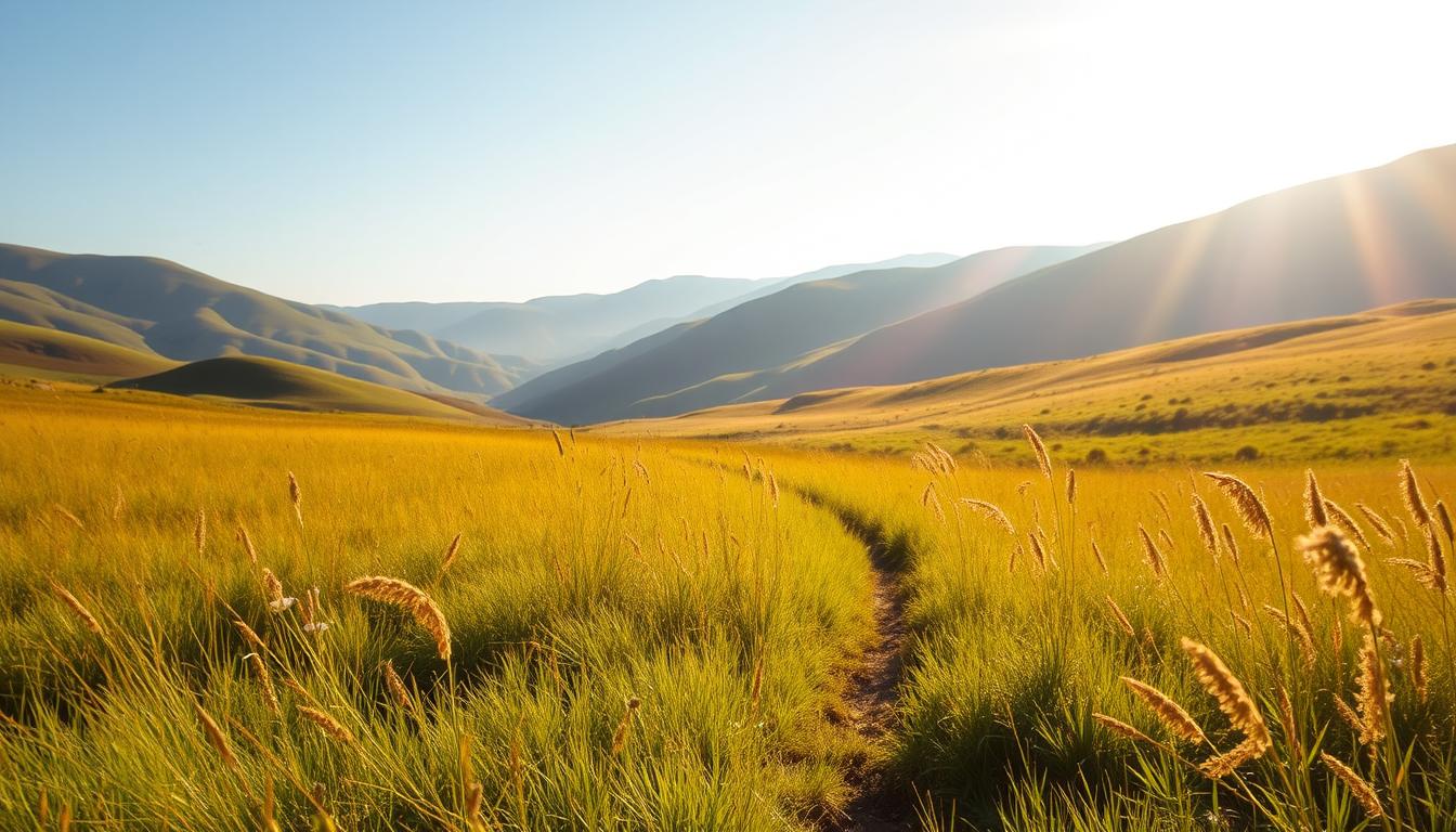 A serene morning landscape bathed in warm, golden sunlight. A sun-dappled meadow in the foreground, with lush green grass and wildflowers swaying gently in a soft breeze. In the middle ground, a path winds through the scene, inviting the viewer to step into the tranquil setting. The background features rolling hills, their slopes softened by the vibrant, vibrant sunlight. The atmosphere is filled with a sense of tranquility and rejuvenation, perfectly capturing the essence of soaking up morning sunlight for a metabolic boost. A serene morning landscape bathed in warm, golden sunlight. A sun-dappled meadow in the foreground, with lush green grass and wildflowers swaying gently in a soft breeze. In the middle ground, a path winds through the scene, inviting the viewer to step into the tranquil setting. The background features rolling hills, their slopes softened by the vibrant, vibrant sunlight. The atmosphere is filled with a sense of tranquility and rejuvenation, perfectly capturing the essence of soaking up morning sunlight for a metabolic boost.