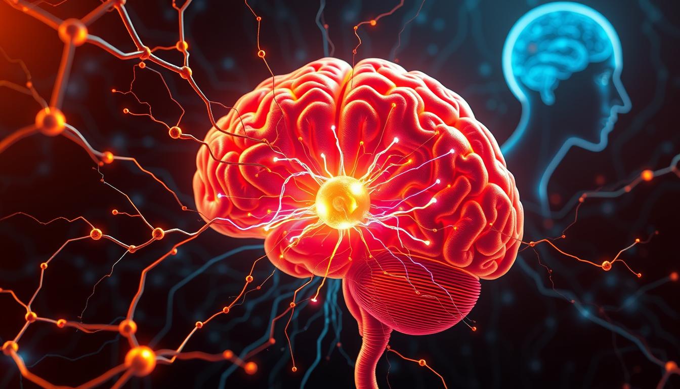 A vibrant, cross-sectional illustration of the brain's reward system, highlighting the mechanisms of neuroplasticity. In the foreground, a dynamic network of synaptic connections pulses with electric activity, representing the brain's ability to adapt and learn. In the middle ground, a glowing nucleus accumbens, the key structure involved in processing rewards, is surrounded by a kaleidoscope of colorful neurotransmitters. In the background, a stylized representation of the prefrontal cortex casts a thoughtful glow, hinting at the higher-order cognitive control that can modulate the reward system. Warm lighting from the side illuminates the scene, creating a sense of depth and drama. The overall composition conveys the intricate, interconnected nature of the brain's reward circuitry and its pivotal role in shaping our choices and behaviors. A vibrant, cross-sectional illustration of the brain's reward system, highlighting the mechanisms of neuroplasticity. In the foreground, a dynamic network of synaptic connections pulses with electric activity, representing the brain's ability to adapt and learn. In the middle ground, a glowing nucleus accumbens, the key structure involved in processing rewards, is surrounded by a kaleidoscope of colorful neurotransmitters. In the background, a stylized representation of the prefrontal cortex casts a thoughtful glow, hinting at the higher-order cognitive control that can modulate the reward system. Warm lighting from the side illuminates the scene, creating a sense of depth and drama. The overall composition conveys the intricate, interconnected nature of the brain's reward circuitry and its pivotal role in shaping our choices and behaviors.