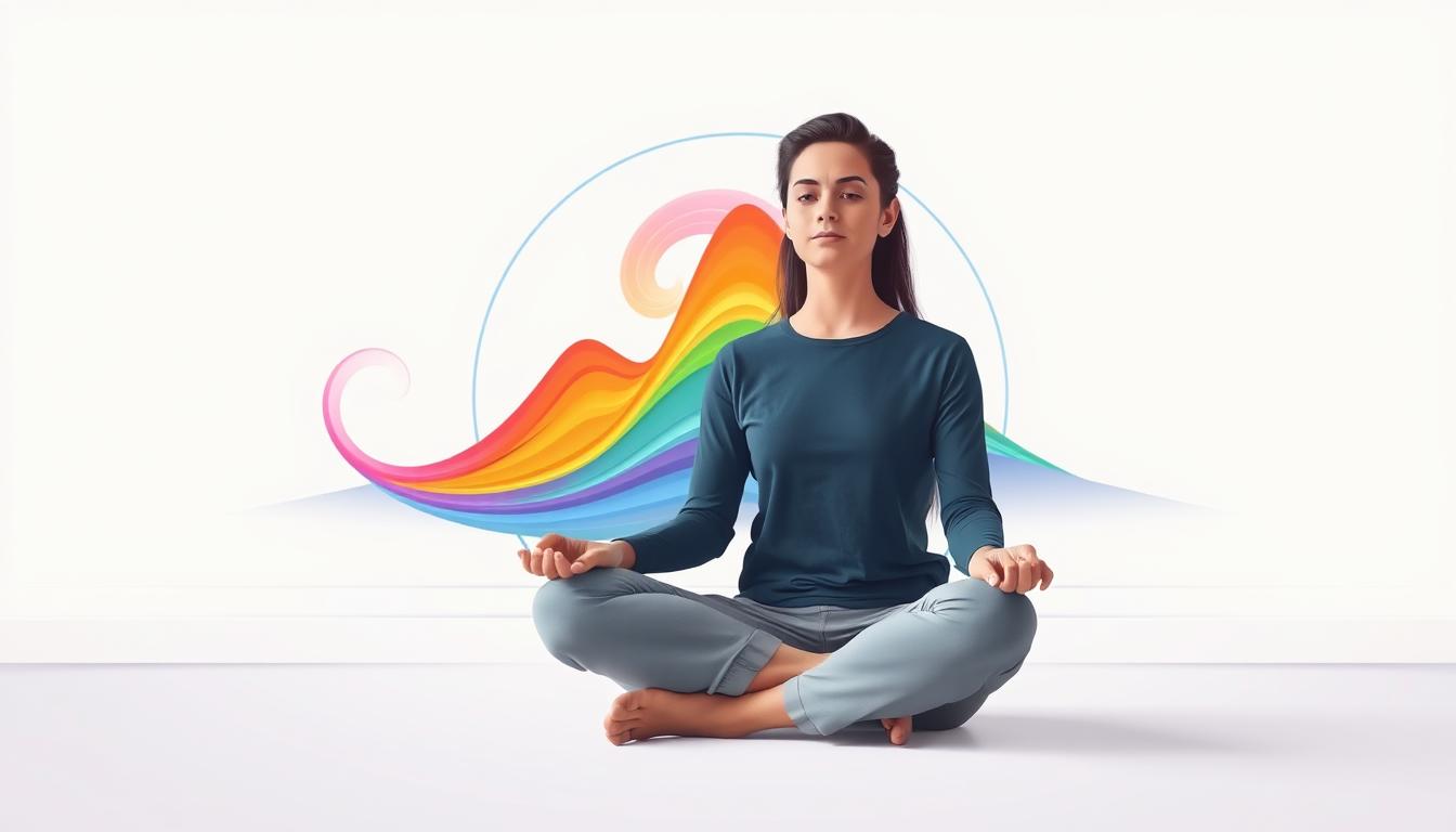 A visually captivating illustration of the cookie craving cycle's behavior modification techniques. In the foreground, a person sits cross-legged, their expression conveying a sense of calm and focus as they practice mindfulness techniques to manage their cravings. In the middle ground, vibrant swirls of color represent the fluctuating nature of the craving cycle, with peaks and valleys of intensity. The background features a clean, minimalist design, with subtle geometric patterns that evoke a sense of order and control. The lighting is soft and diffused, creating a serene and contemplative atmosphere. The overall composition is balanced and visually striking, effectively conveying the subject matter. A visually captivating illustration of the cookie craving cycle's behavior modification techniques. In the foreground, a person sits cross-legged, their expression conveying a sense of calm and focus as they practice mindfulness techniques to manage their cravings. In the middle ground, vibrant swirls of color represent the fluctuating nature of the craving cycle, with peaks and valleys of intensity. The background features a clean, minimalist design, with subtle geometric patterns that evoke a sense of order and control. The lighting is soft and diffused, creating a serene and contemplative atmosphere. The overall composition is balanced and visually striking, effectively conveying the subject matter.