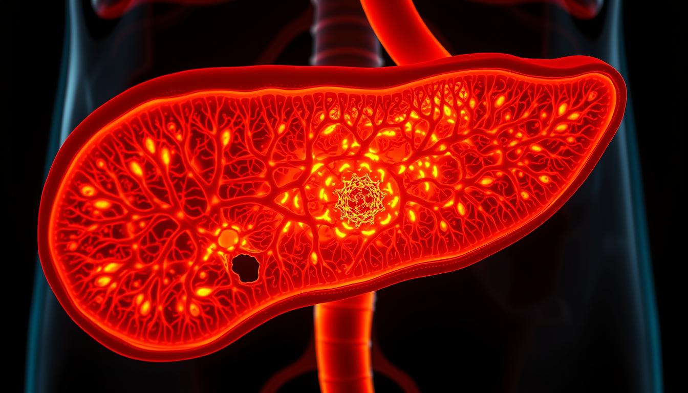 A detailed cross-section of the human pancreas, illuminated by warm, vibrant lighting. The foreground shows the intricate network of ducts and acini, their functions visually enhanced. The middle ground reveals the islets of Langerhans, their roles in regulating insulin and glucagon production emphasized. The background showcases the pancreas's position within the abdominal cavity, providing context. The overall image conveys a sense of scientific understanding and the potential for optimizing pancreatic output.