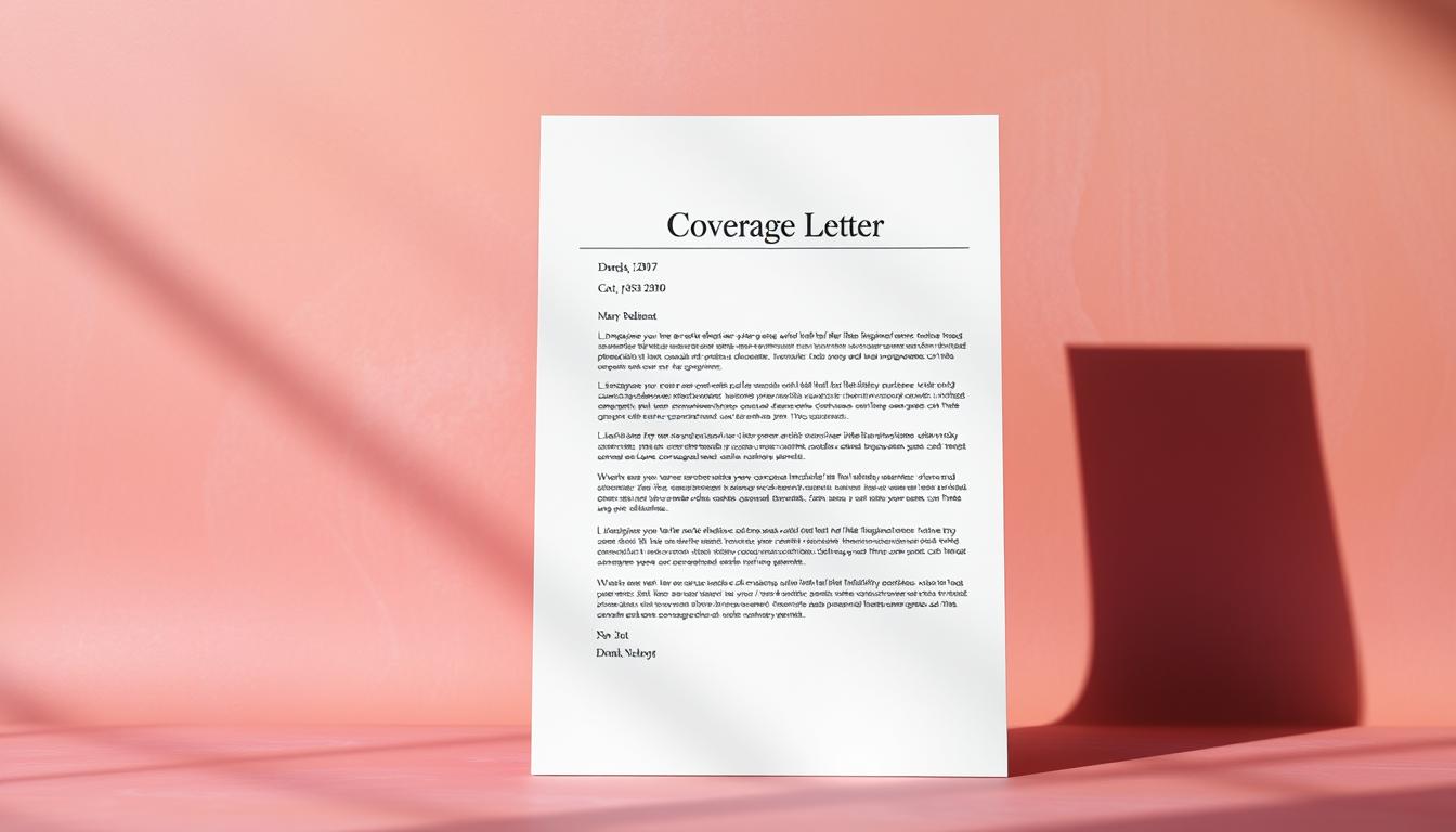 A well-designed, high-quality coverage letter against a vibrant background. The letter is prominently displayed in the foreground, with a clean, professional appearance and attention to detail. The background features a soft, blurred gradient of complementary colors, creating a sense of depth and focus on the central document. Lighting is natural and indirect, casting subtle shadows and highlights to give the image a polished, refined look. The overall composition and styling convey a sense of importance and relevance to the article's subject matter.